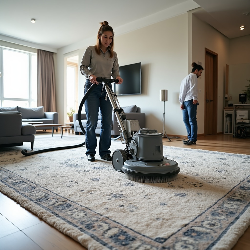 Химчистка коврового покрытия экстракторным методом