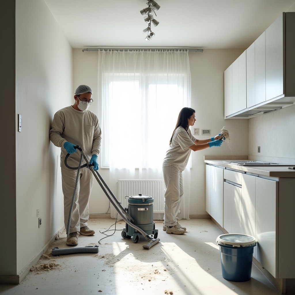 Уборка помещения после завершения ремонтных работ